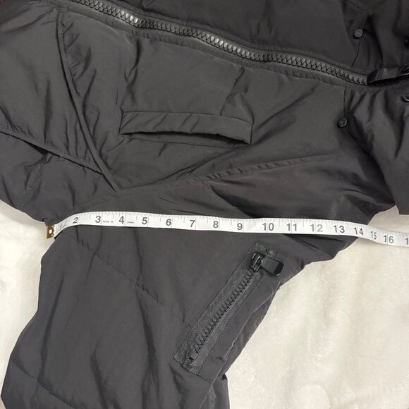 Long Black Puffer Coat With Faux Fur Hood & Zipper Closure By You.u Size XL - Picture 11 of 16